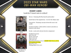 2023 Topps Star Wars Obi-Wan Kenobi Collectors Hobby Box with 2 Tins