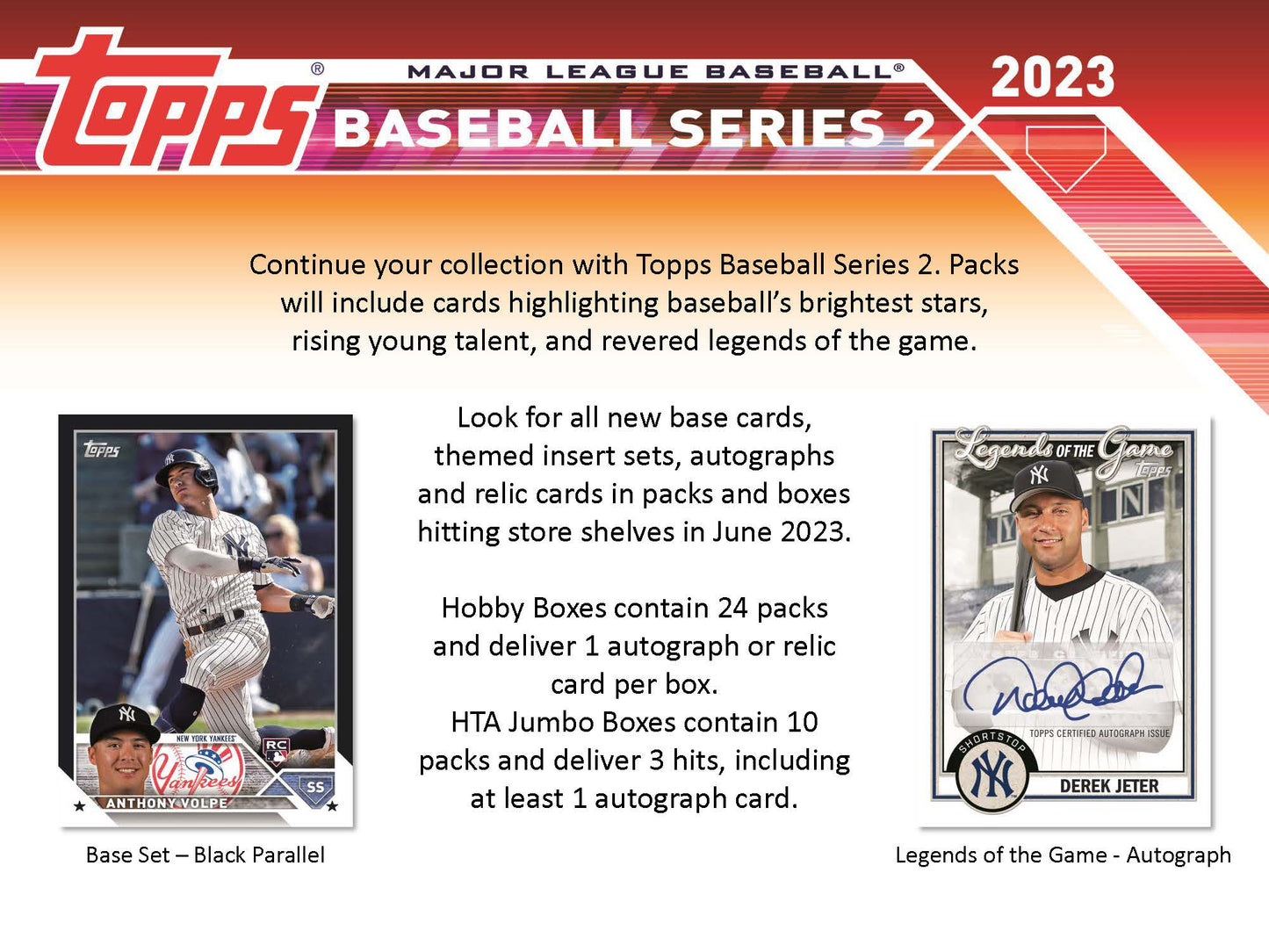 2023 Topps Baseball Series 2 Jumbo HTA Card Box