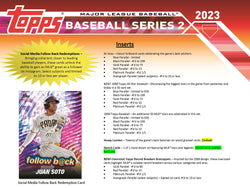 2023 Topps Baseball Series 2 Hobby Card Box