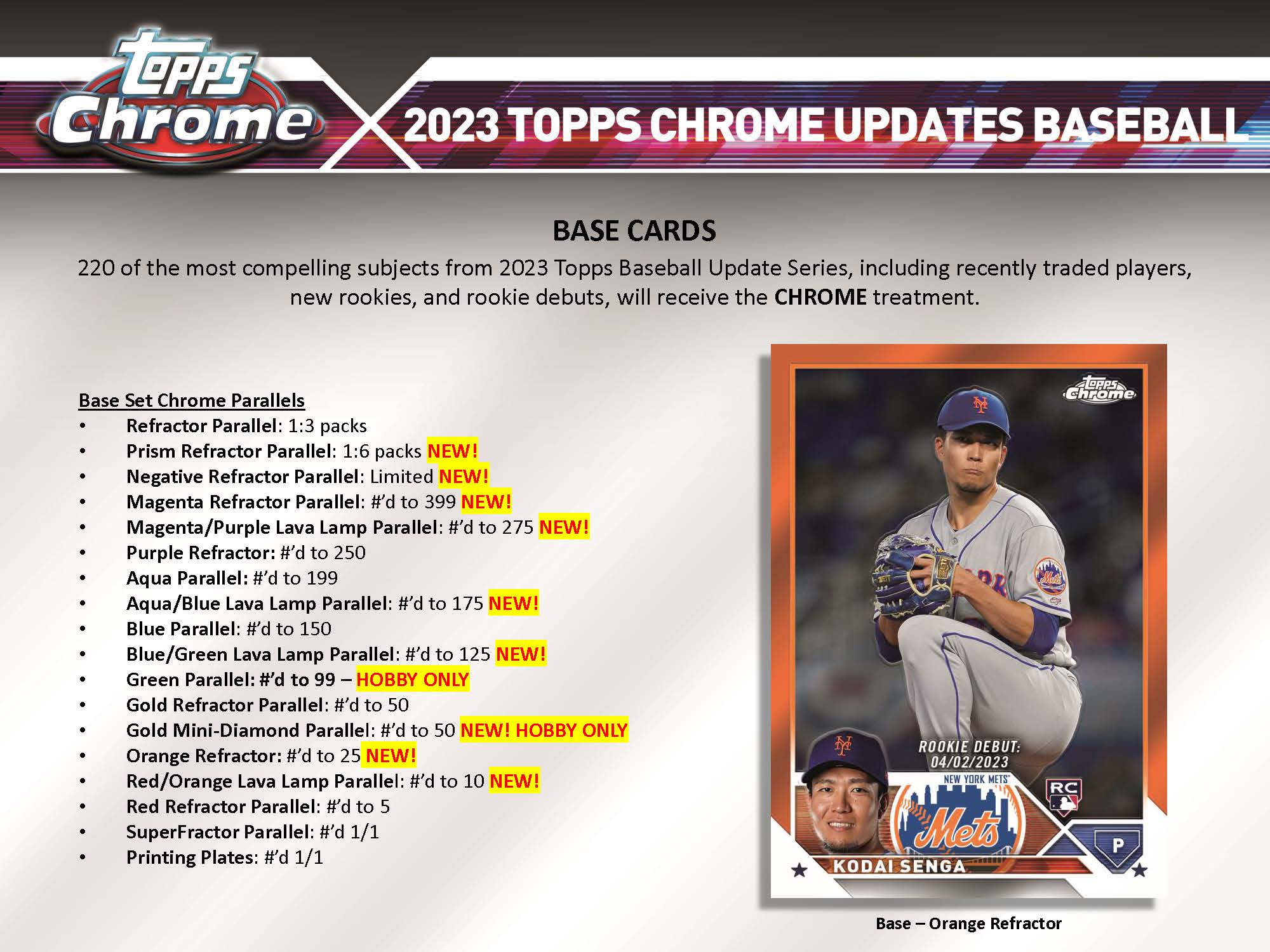 2023 Topps Chrome Update Baseball HTA Hobby Breaker's Delight Box