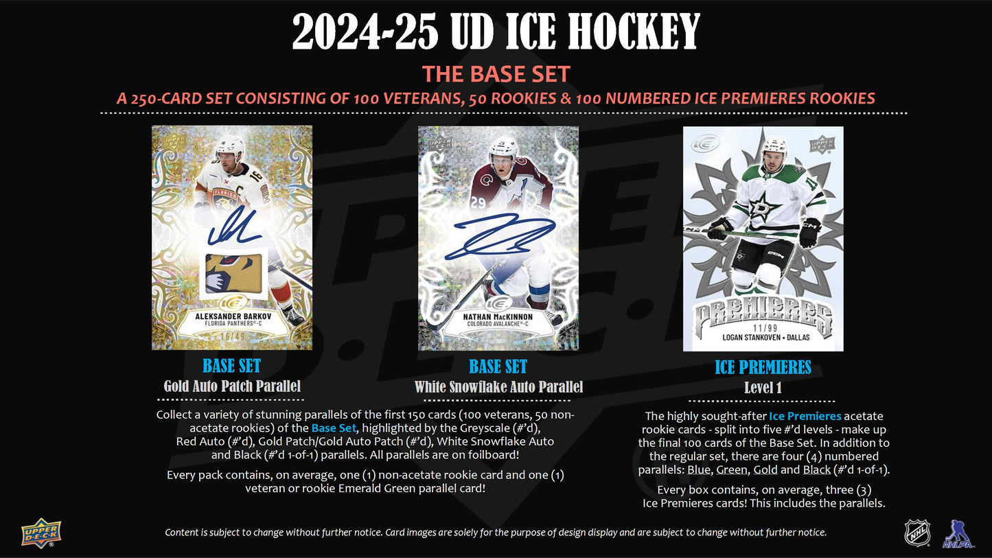 2024-25 Upper Deck NHL Ice Hockey Hobby Box