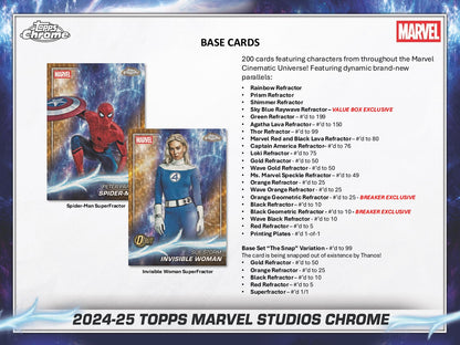2025 Topps Marvel Studios Chrome Value Box