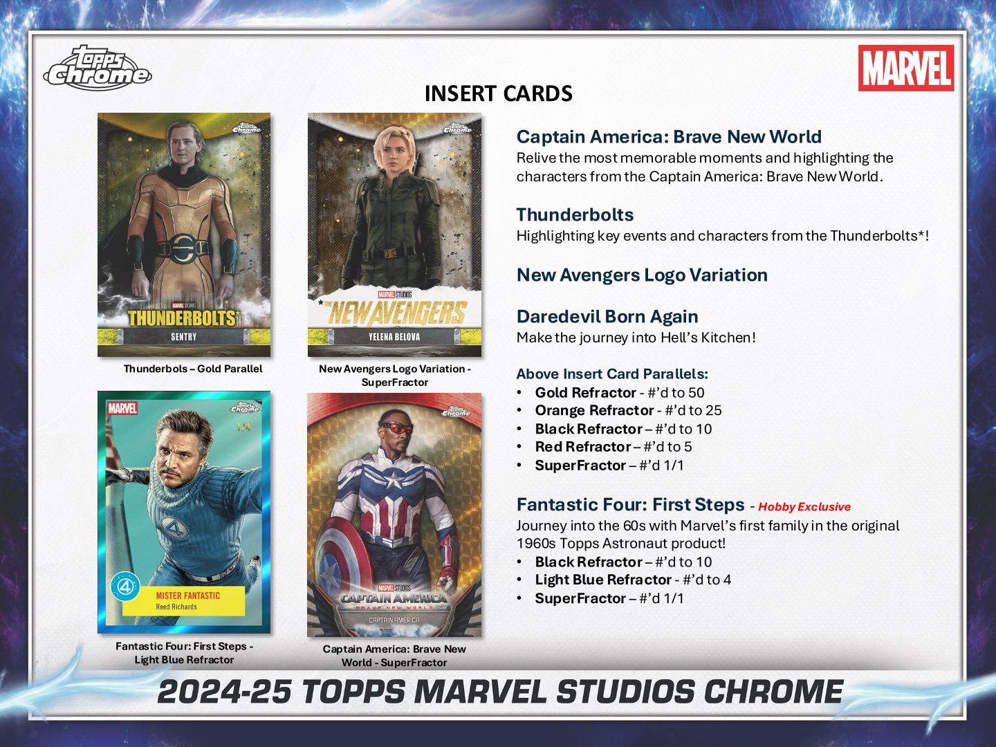 2025 Topps Marvel Studios Chrome Value Box