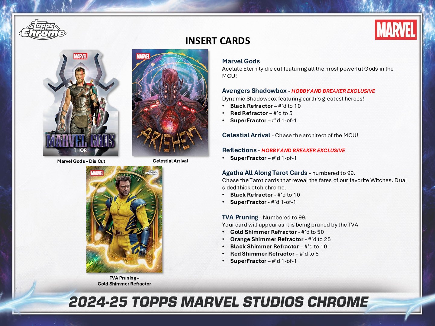 2025 Topps Marvel Studios Chrome Value Box