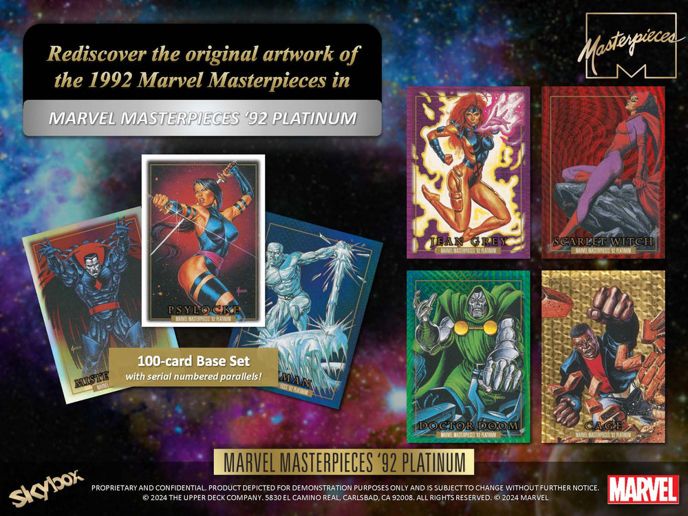 2024 UD Marvel Masterpieces 92 Platinum Hobby Box