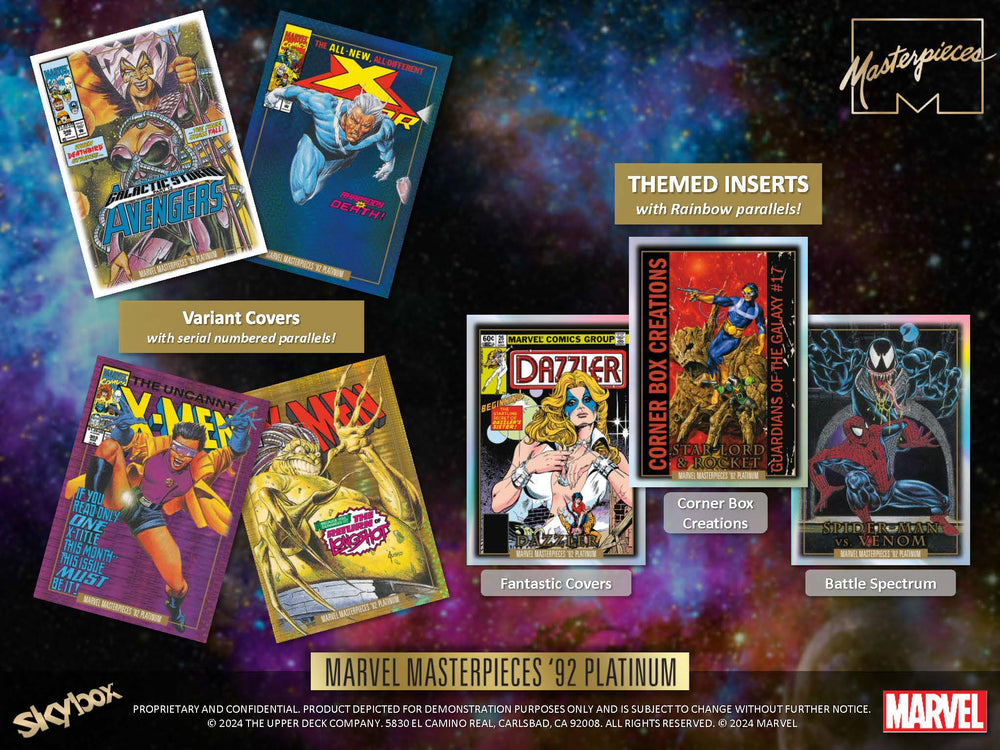 2024 UD Marvel Masterpieces 92 Platinum Hobby Box