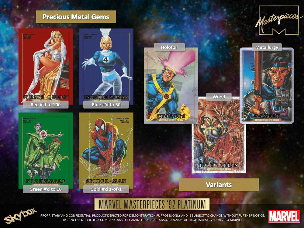 2024 UD Marvel Masterpieces 92 Platinum Hobby Box