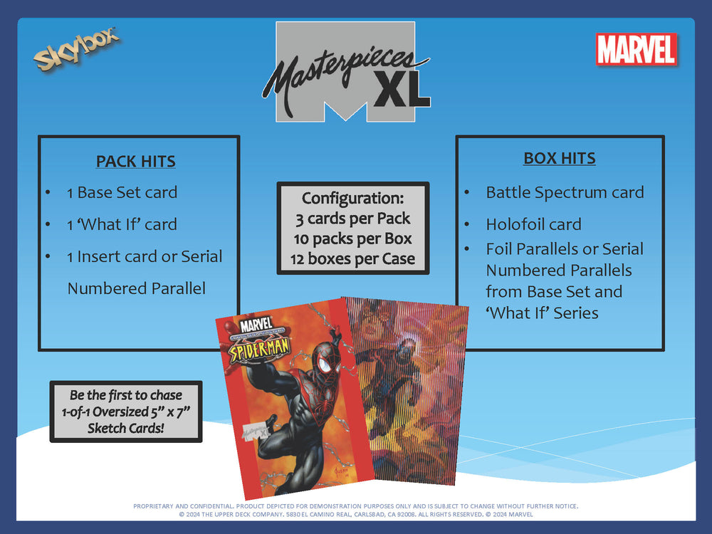 2024 Upper Deck Marvel Masterpieces XL Hobby Box