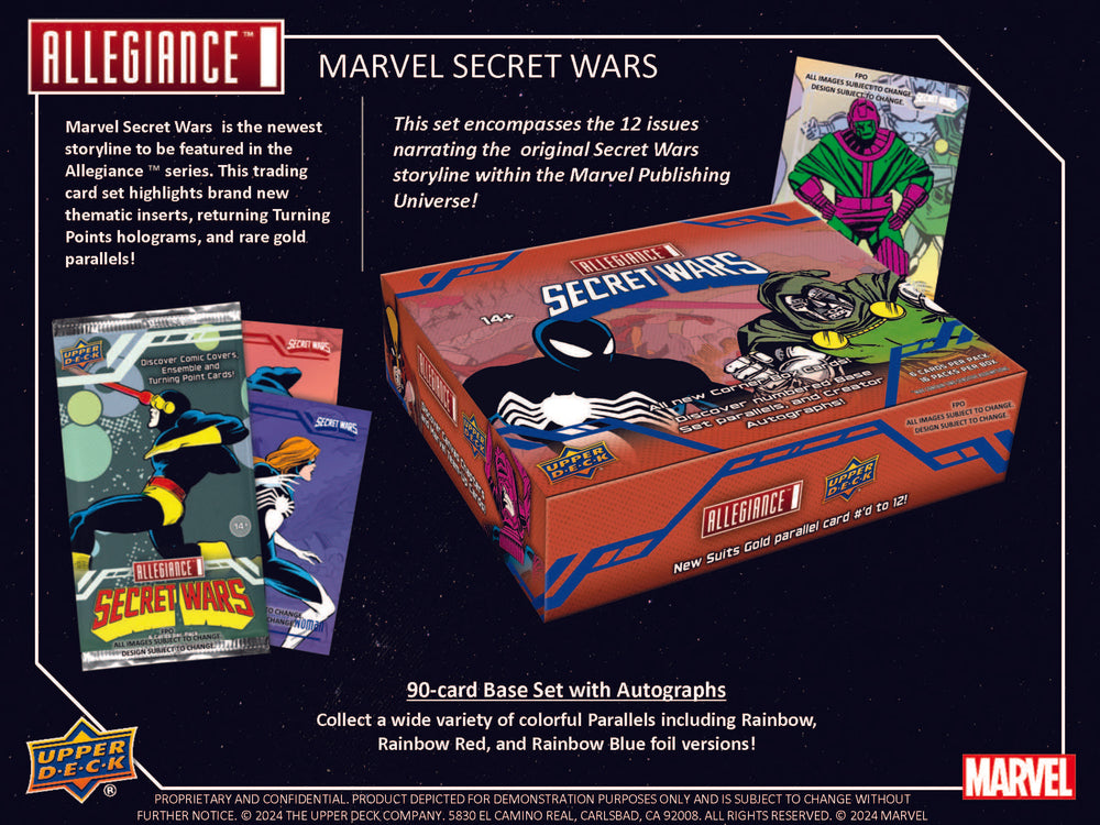 2024 UD Marvel Allegiance Secret Wars Hobby Box