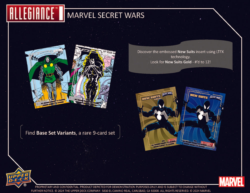 2024 UD Marvel Allegiance Secret Wars Hobby Box