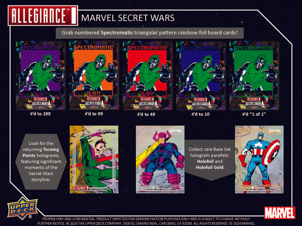 2024 UD Marvel Allegiance Secret Wars Hobby Box