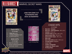 2024 UD Marvel Allegiance Secret Wars Hobby Box