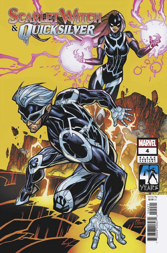 Scarlet Witch Quicksilver #4 Chad Hardin Black Costume Variant