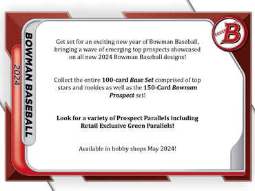2024 Topps Bowman Baseball Hobby Direct Retail Value Box