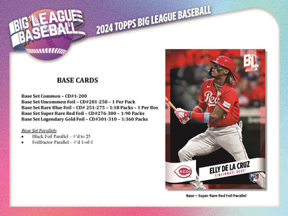 2024 Topps Big League Baseball Hobby Card Box