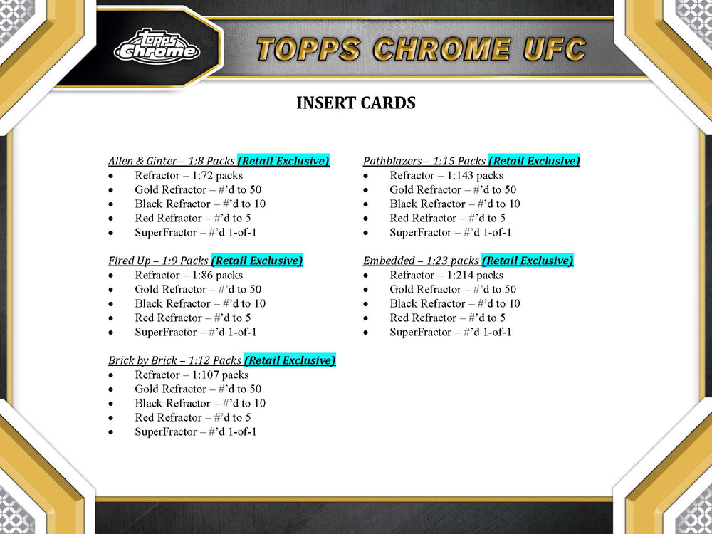 2024 Topps UFC Chrome Value Box