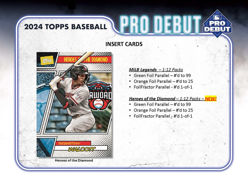 2024 Topps Pro Debut Baseball Jumbo Box