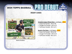 2024 Topps Pro Debut Baseball Jumbo Box