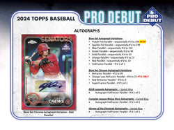 2024 Topps Pro Debut Baseball Jumbo Box