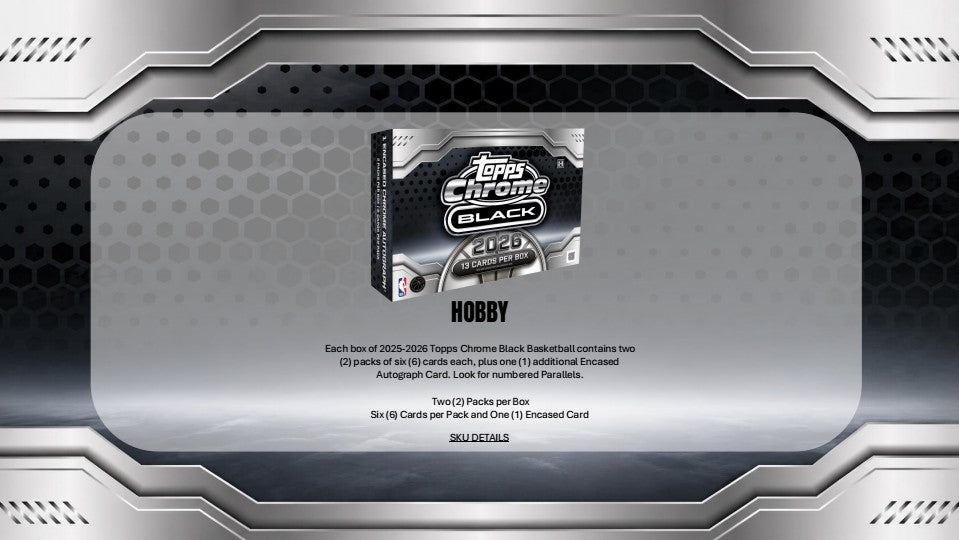 2025-26 Topps Chrome Black Basketball Hobby Box