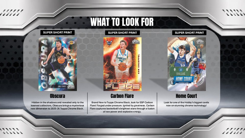 2025-26 Topps Chrome Black Basketball Hobby Box