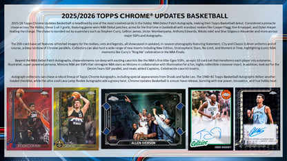 2025-26 Topps Chrome Update Series Basketball Hobby Box