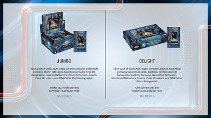 2025-26 Topps Chrome Update Series Basketball Hobby Box
