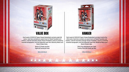 2025-26 Topps Hoops Basketball Value Box