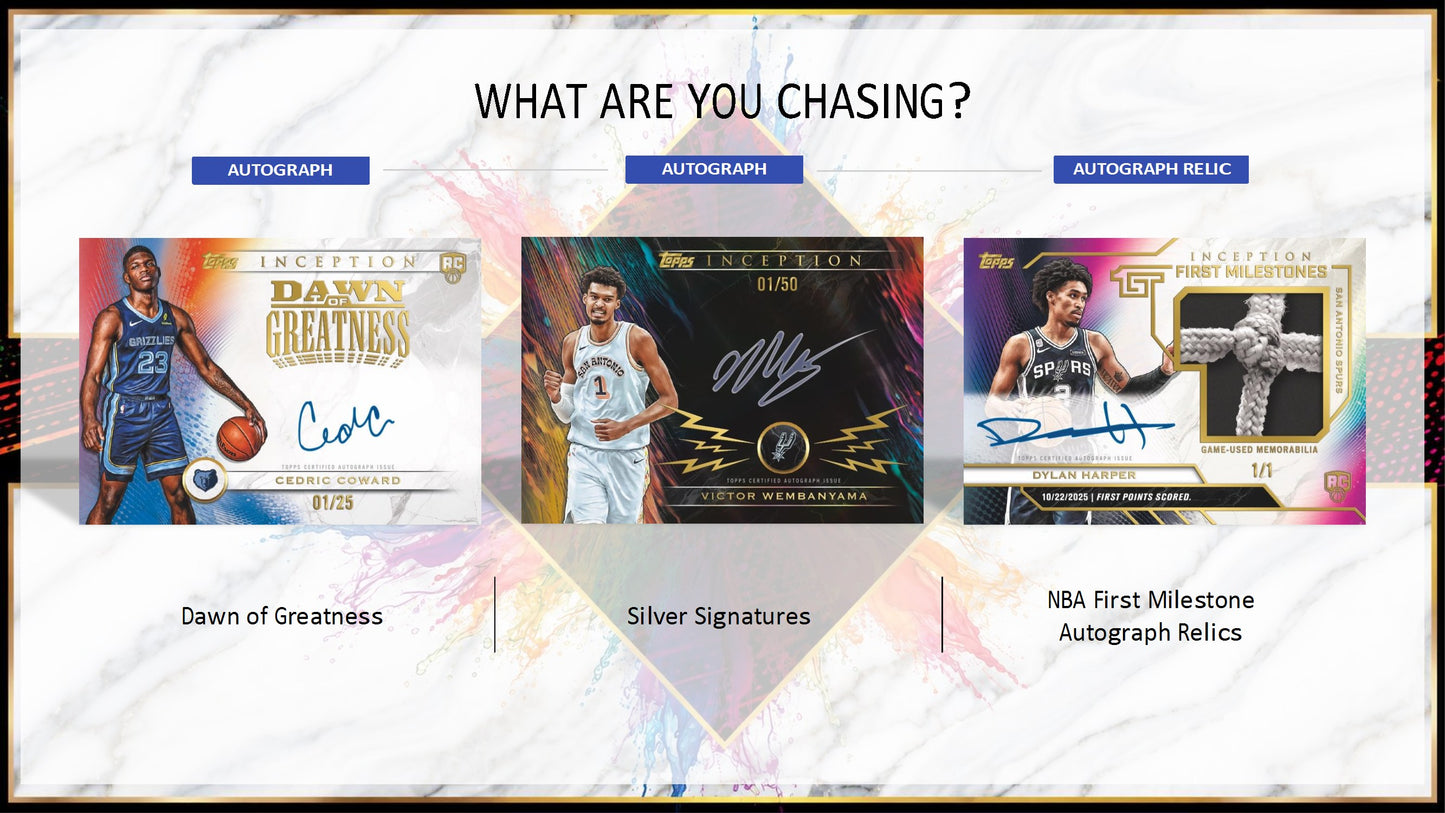 2025-26 Topps Inception Basketball Hobby Box