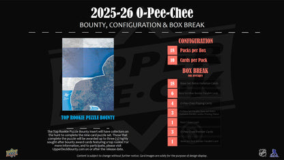 2025-26 Upper Deck O-Pee-Chee Hockey Hobby Box