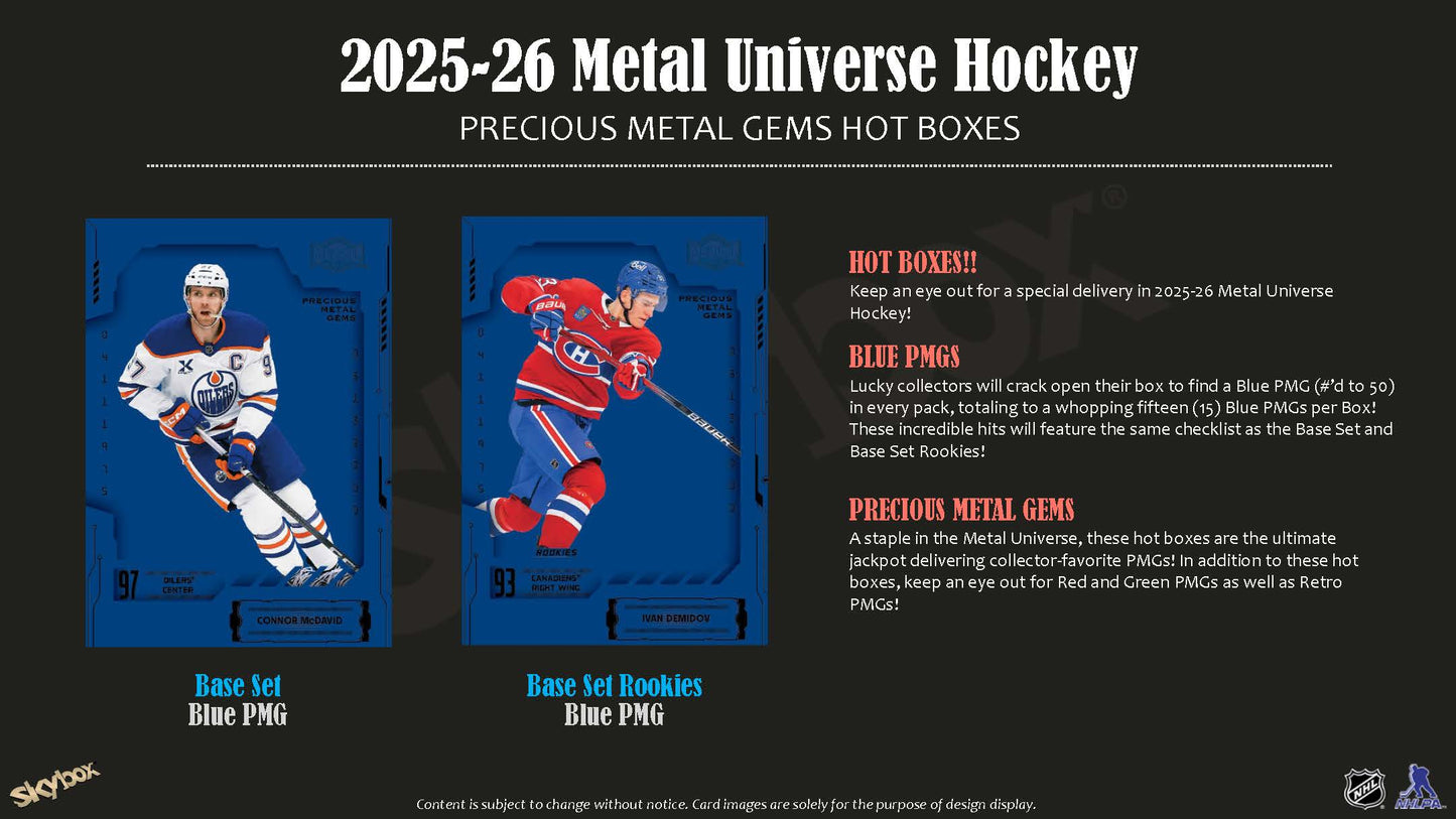 2025-26 Skybox Metal Universe Hockey Hobby Box