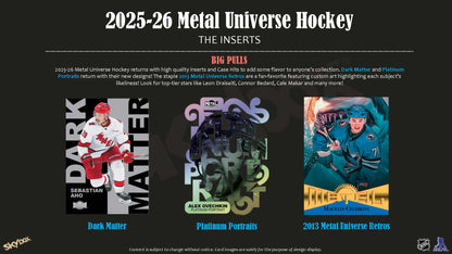 2025-26 Skybox Metal Universe Hockey Hobby Box