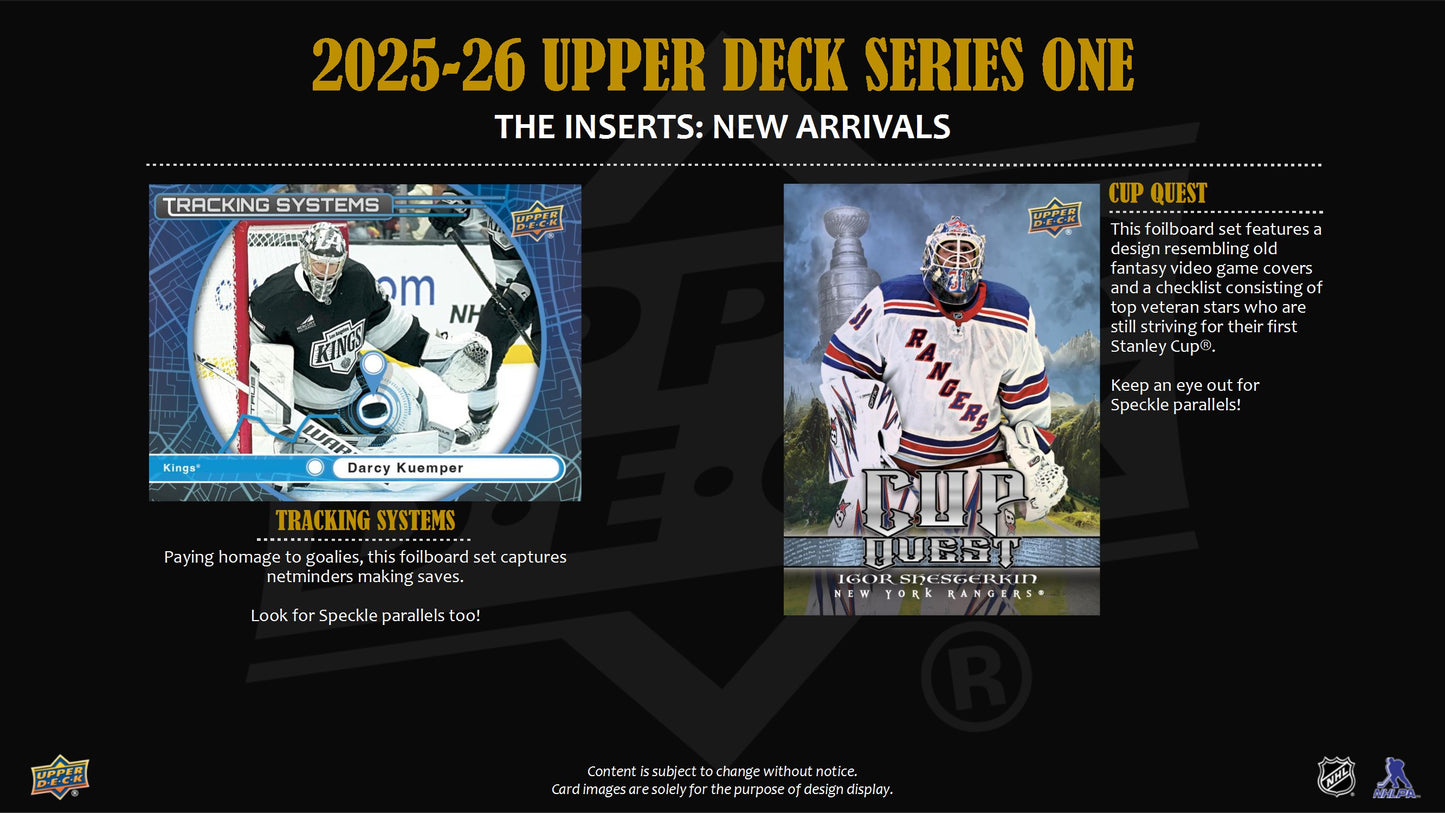 2025-26 Upper Deck Series 1 Hockey Blaster Box