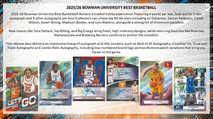 2025-26 Bowman University Best Basketball Hobby Box