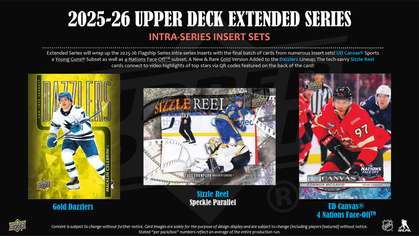 2025-26 Upper Deck Extended Series Hockey Hobby Box