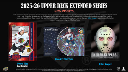 2025-26 Upper Deck Extended Series Hockey Hobby Box