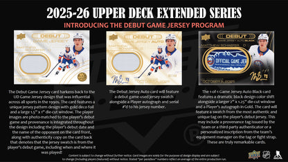 2025-26 Upper Deck Extended Series Hockey Hobby Box