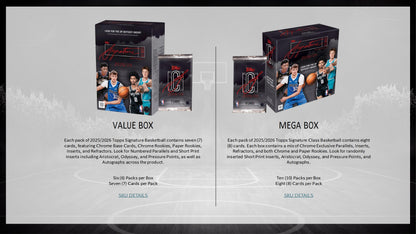 2025-26 Topps Signature Class Basketball Value Box