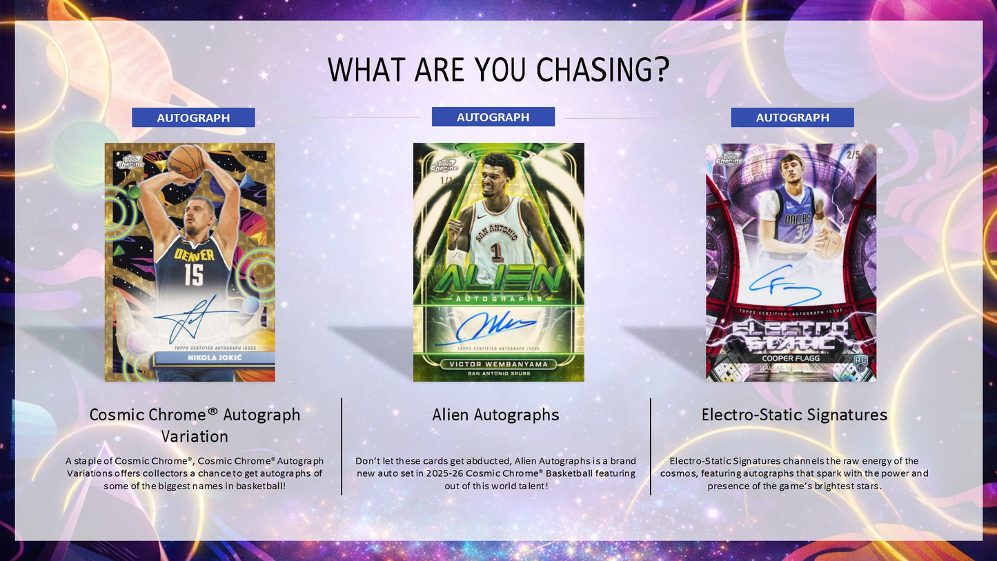 2025-26 Topps Cosmic Chrome Basketball Hobby Box