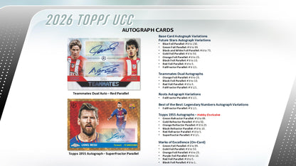 2025-26 Topps UEFA Club Competitions Soccer Hobby Box