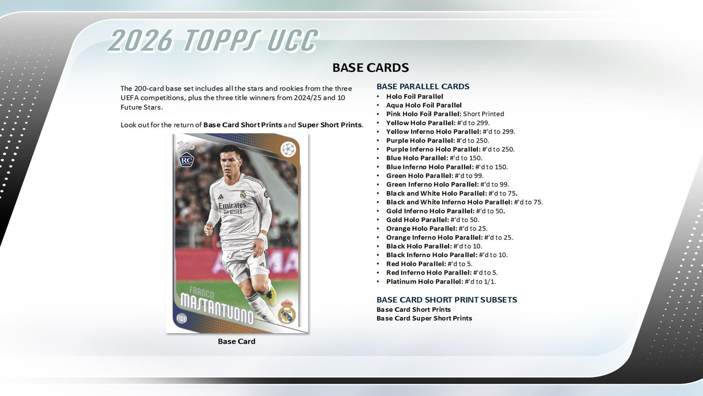 2025-26 Topps UEFA Club Competitions Soccer Value Box