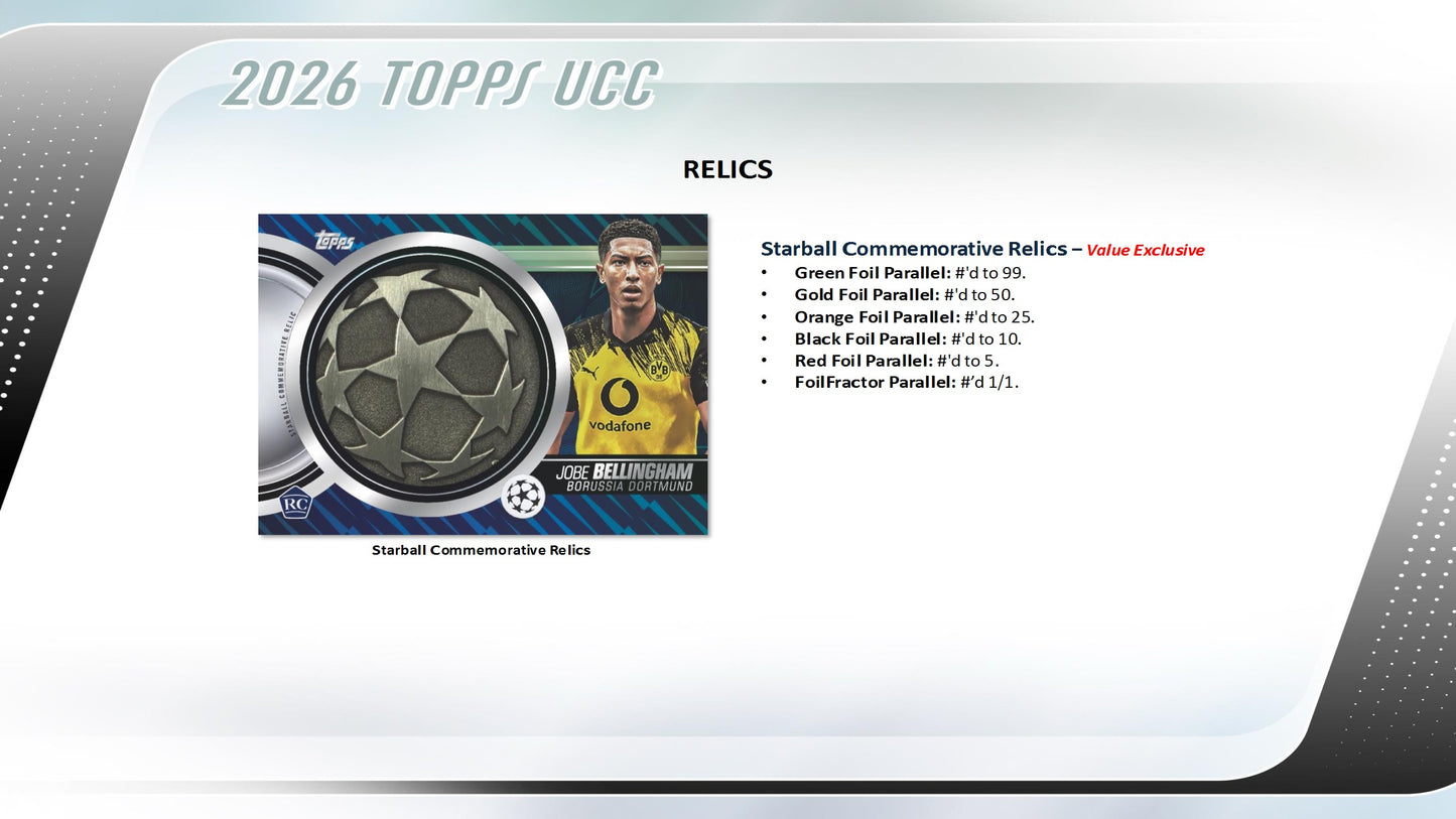 2025-26 Topps UEFA Club Competitions Soccer Value Box