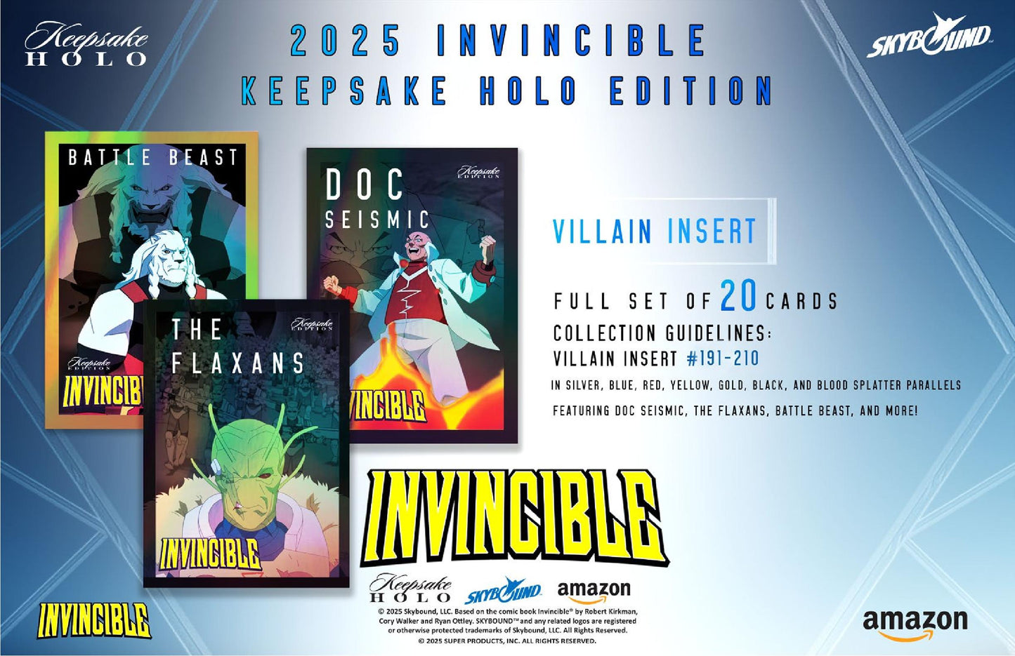 2025 Keepsake Invincible Season 1 Premiere Holo Breaker Edition Box