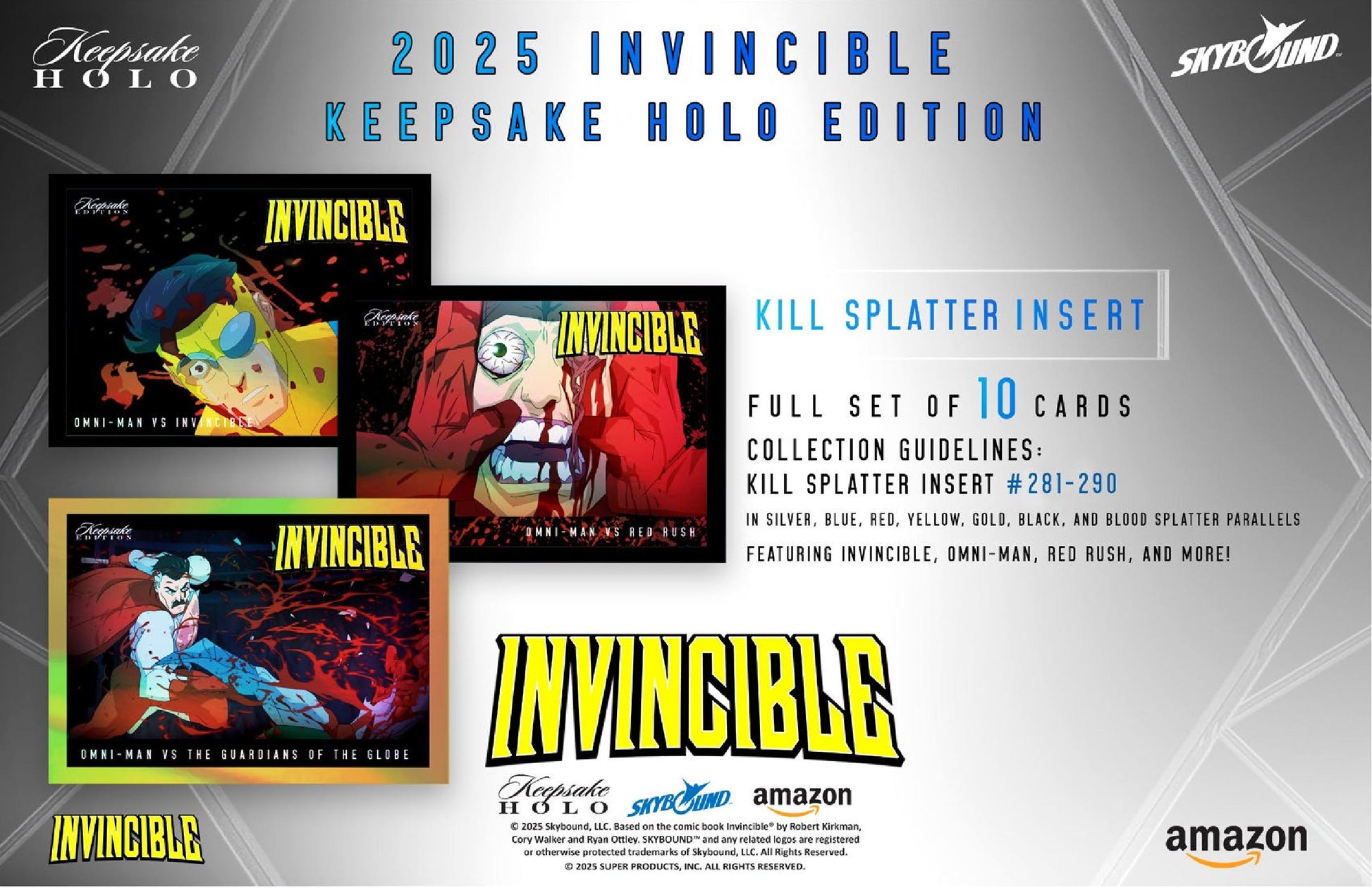 Invincible 2025 Season 1 Keepsake Holo Breakers Edition Trading Card Box Invincible 2025 Season 1 Keepsake Holo Breakers Edition Trading Card Box