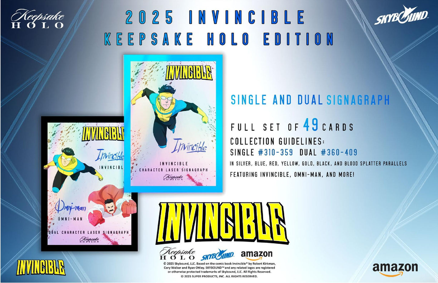 2025 Keepsake Invincible Season 1 Premiere Holo Breaker Edition Box