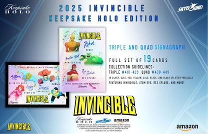 2025 Keepsake Invincible Season 1 Premiere Holo Breaker Edition Box