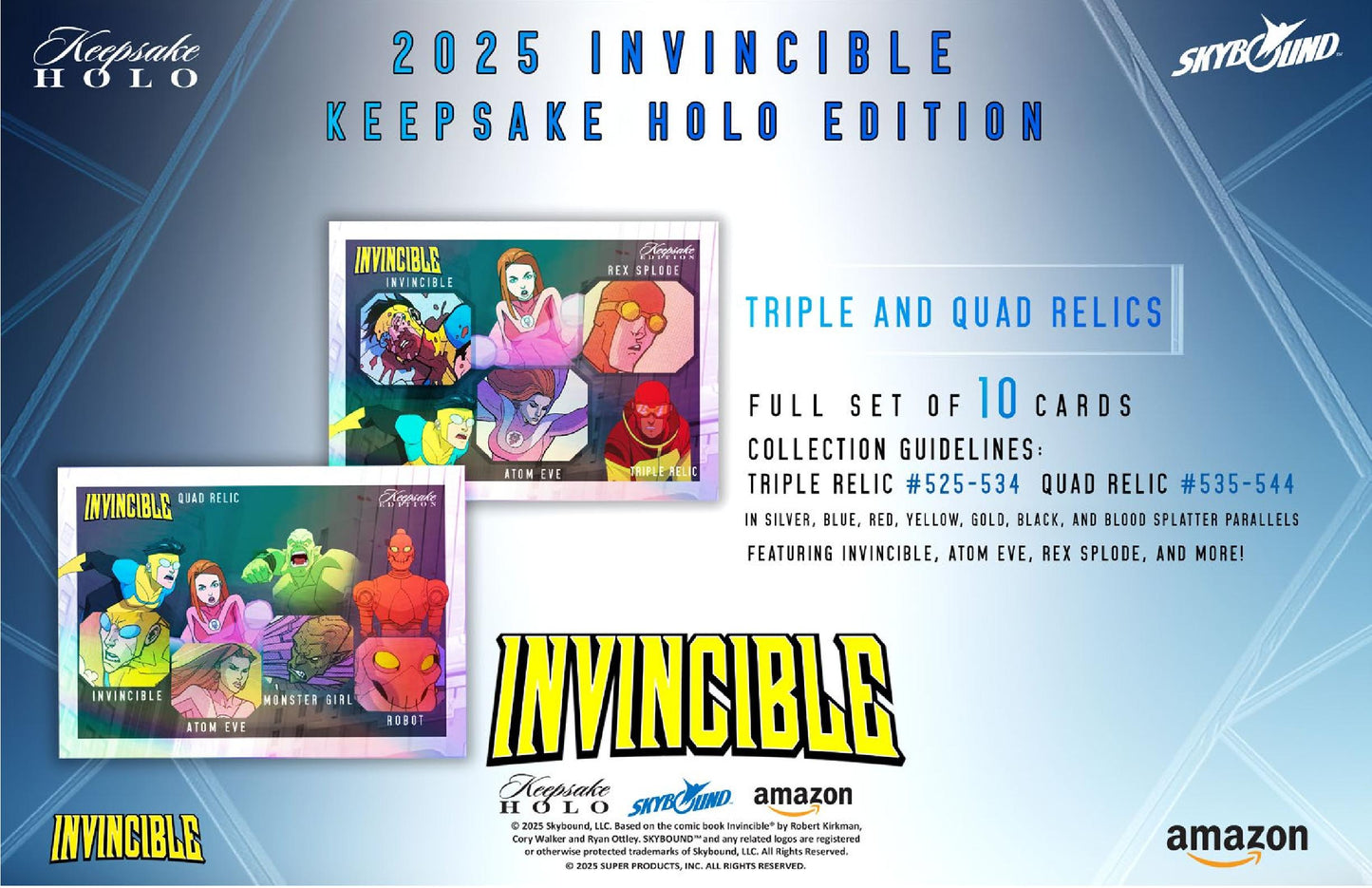 2025 Keepsake Invincible Season 1 Premiere Holo Breaker Edition Box