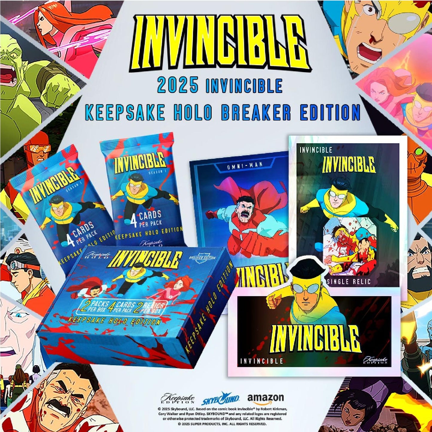 2025 Keepsake Invincible Season 1 Premiere Holo Breaker Edition Box