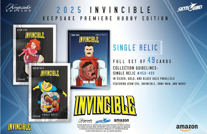 2025 Keepsake Invincible Season 1 Premiere Edition Hobby Pack