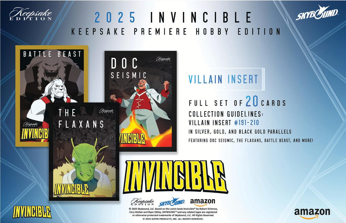 2025 Keepsake Invincible Season 1 Premiere Edition Hobby Pack